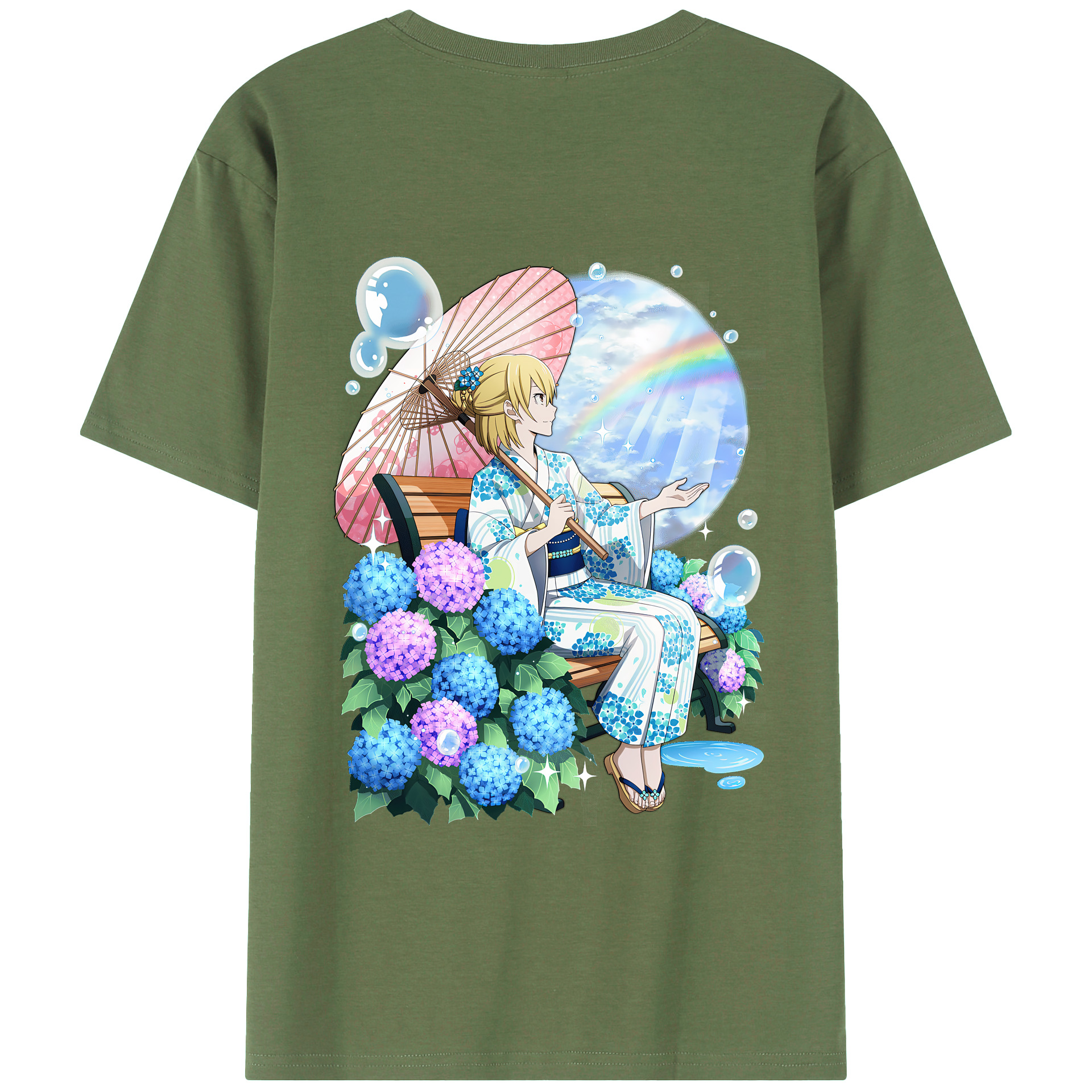 （画像用） 文豪ストレイドッグス Bungo Stray Dogs 綿100％ メンズ半袖Tシャツ（バックプリント） 通気性